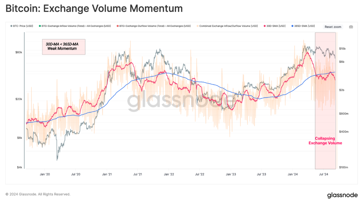 BTC-Exchange Volume Momentum