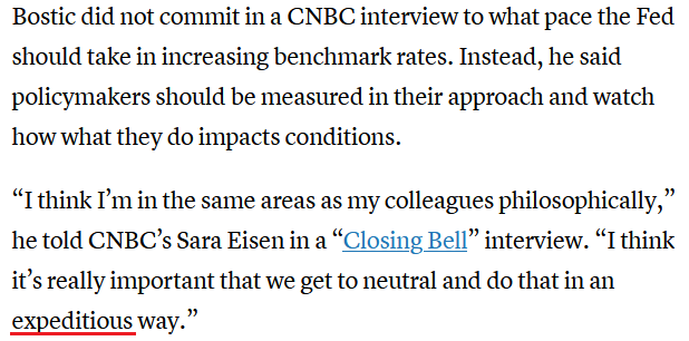 Atlanta Fed President Raphael Bostic Statement