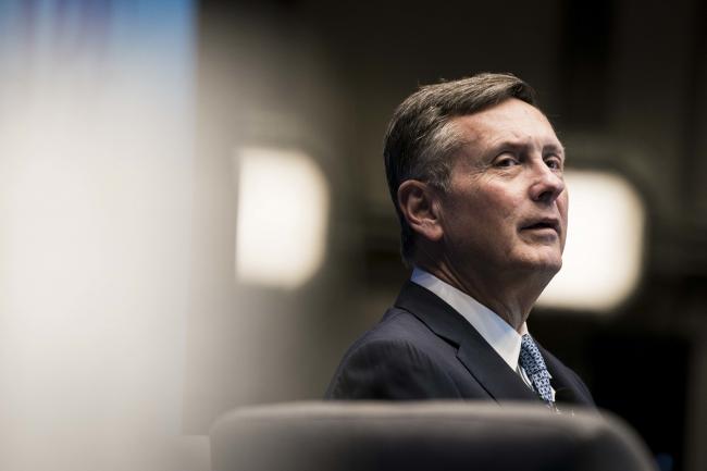 © Bloomberg. Richard Clarida, vice chairman of Federal Reserve System, speaks during the National Association of Business Economics (NABE) economic policy conference in Washington, D.C., U.S., on Tuesday, Feb. 25, 2020. This year's annual conference theme is 