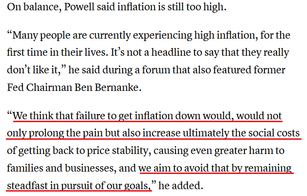 Powell Statement