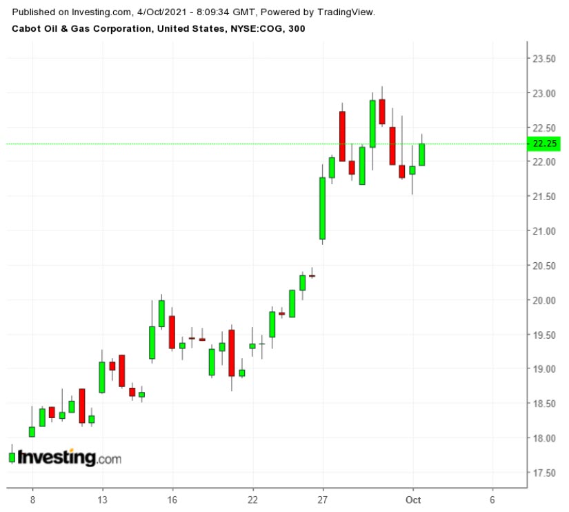 COG 300 Minute Chart