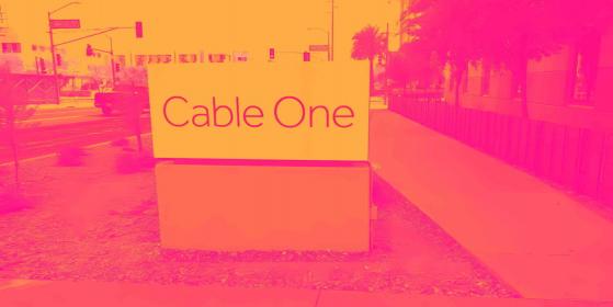 Why Cable One (CABO) Stock Is Trading Up Today