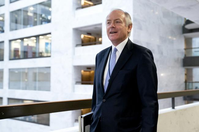 © Bloomberg. Steve Ricchetti, counselor to President Joe Biden, arrives to a bipartisan infrastructure meeting at the Hart Senate Office building in Washington, D.C., U.S., on Tuesday, June 22, 2021. The bipartisan group of senators trying come up with an infrastructure compromise say they are moving closer to agreement on a proposal but are still wrangling with how to pay for their plan in the face of White House opposition to indexing the gasoline tax to inflation.