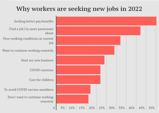 Why Workers Are Seeking New Jobs In 2022