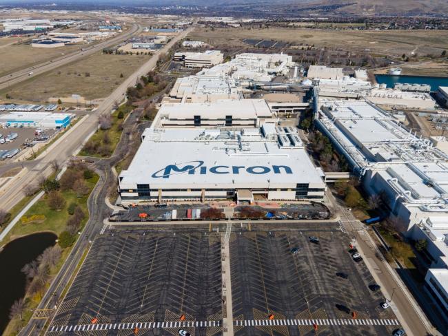 © Bloomberg. Micron Technology headquarters in Biose, Idaho, U.S., on Sunday, March 28, 2021. Micron Technology Inc. Is scheduled to release earnings figures on March 31.