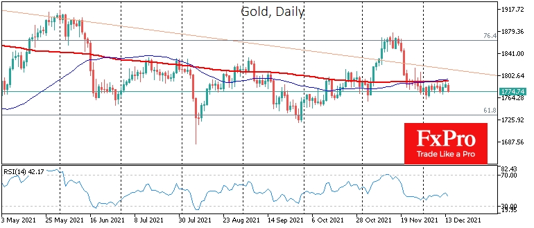 Gold daily chart.