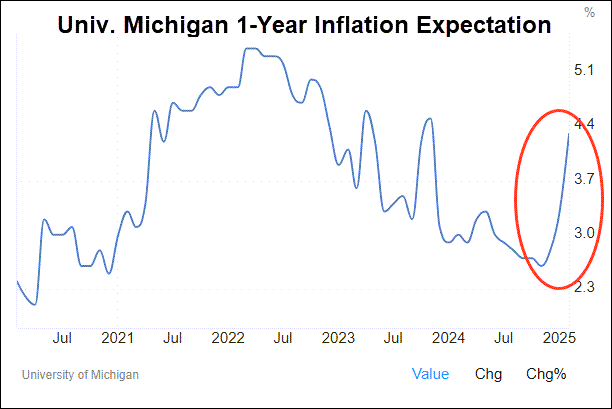 UMI 1-Year Inflation Expectation