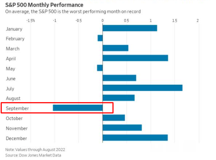 S&P 500 Monthly Performance