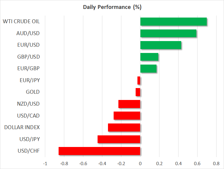 Dollar Gains as Panic Returns, ECB Meets Amidst Banking Crisis