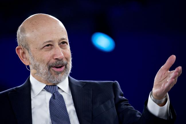 &copy Bloomberg. Lloyd Blankfein, chairman and chief executive officer of Goldman Sachs Group Inc., speaks during a discussion at the Goldman Sachs 10,000 Small Businesses Summit in Washington, D.C., U.S., on Tuesday, Feb. 13, 2018. Goldman's 10,000 Small Businesses is an investment that brings economic opportunity and assists entrepreneurs to create jobs by providing better access to education, capital and business support services.