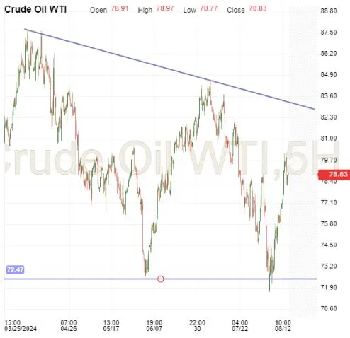 Crude Oil-5-Hr Chart