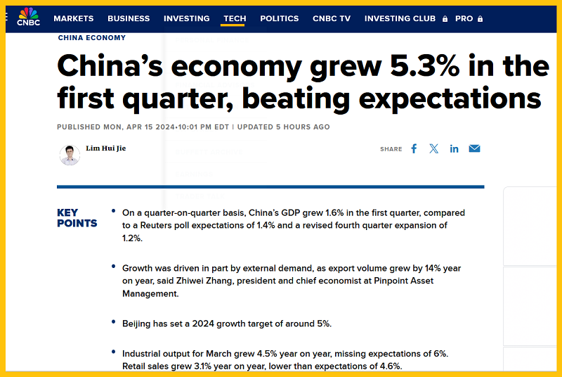 CNBC Article - Chinese Economy