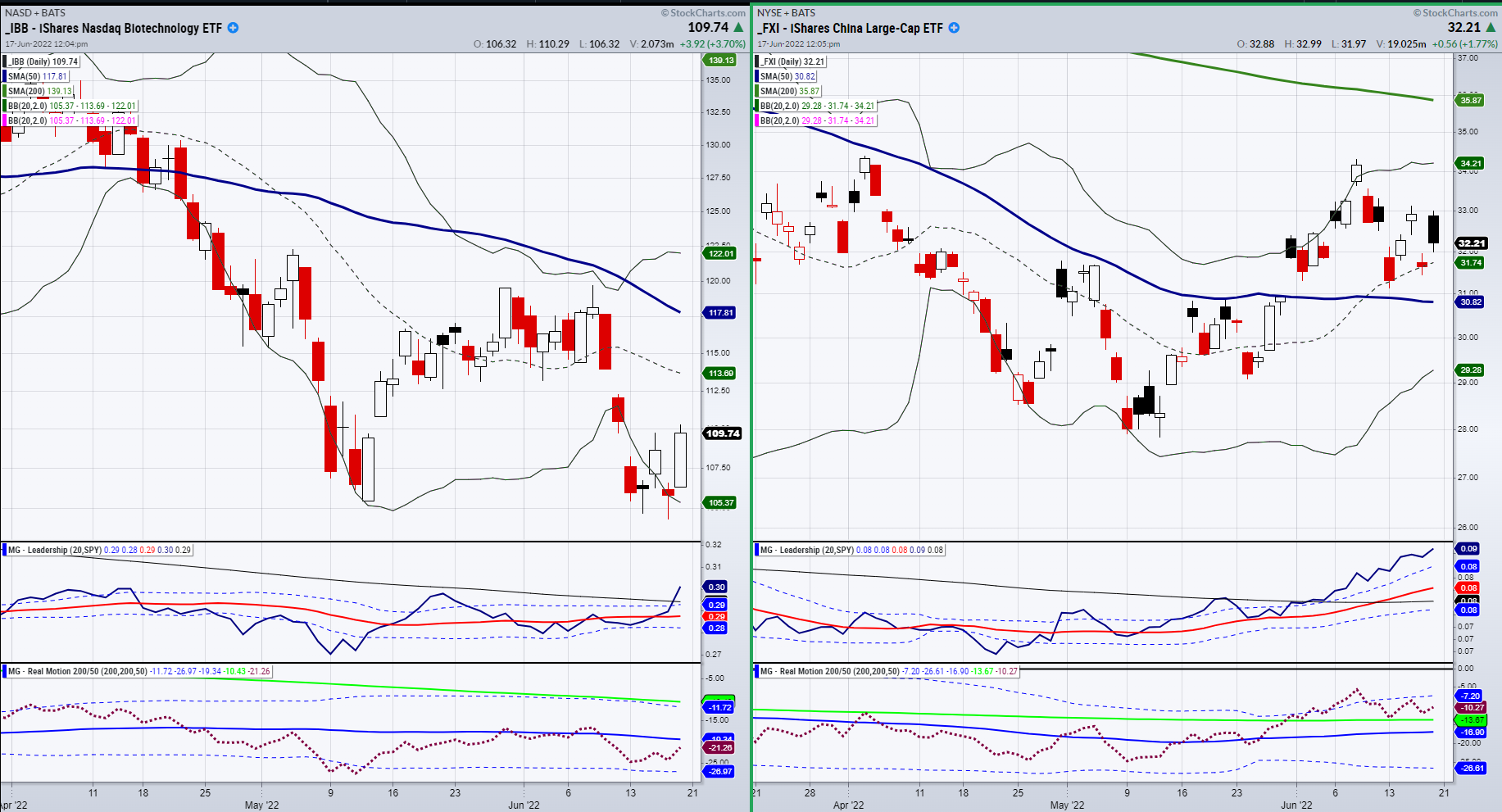 IBB-FXI-Daily Chart