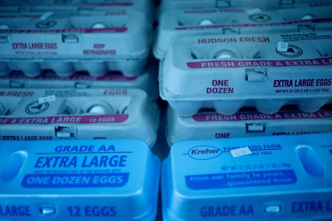 © Bloomberg. Cartons of eggs for sale at a butcher shop in Louisville, Kentucky, U.S., on Tuesday, Aug. 23, 2022. In 2022, food price increases are expected to be above the increases in 2020 and 2021, according to the US Department Of Agriculture 