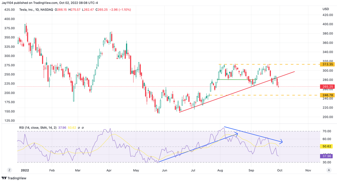 Tesla Inc Daily Chart