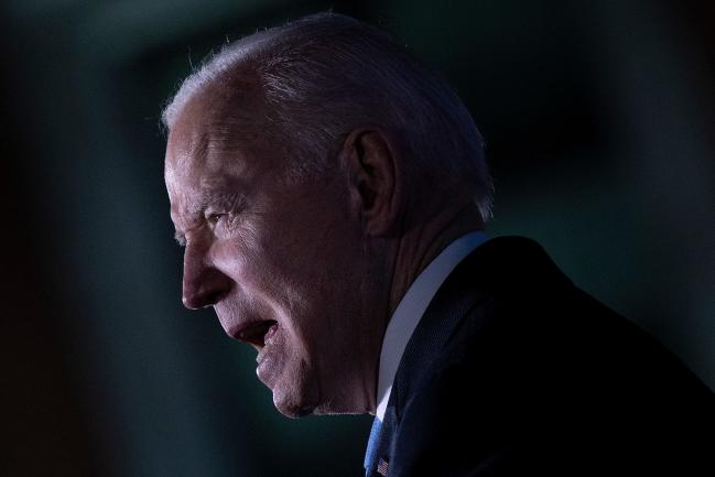 © Bloomberg. President Joe Biden delivers a speech about the Russian war in Ukraine at the Royal Castle in Warsaw, Poland on March 26, 2022. Photographer: Brendan Smialowski/AFP/Getty Images