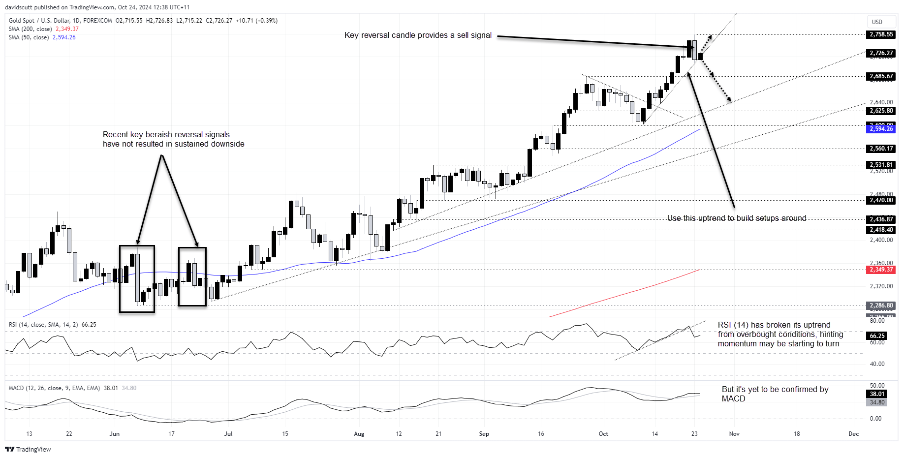 XAU/USD-Daily Chart