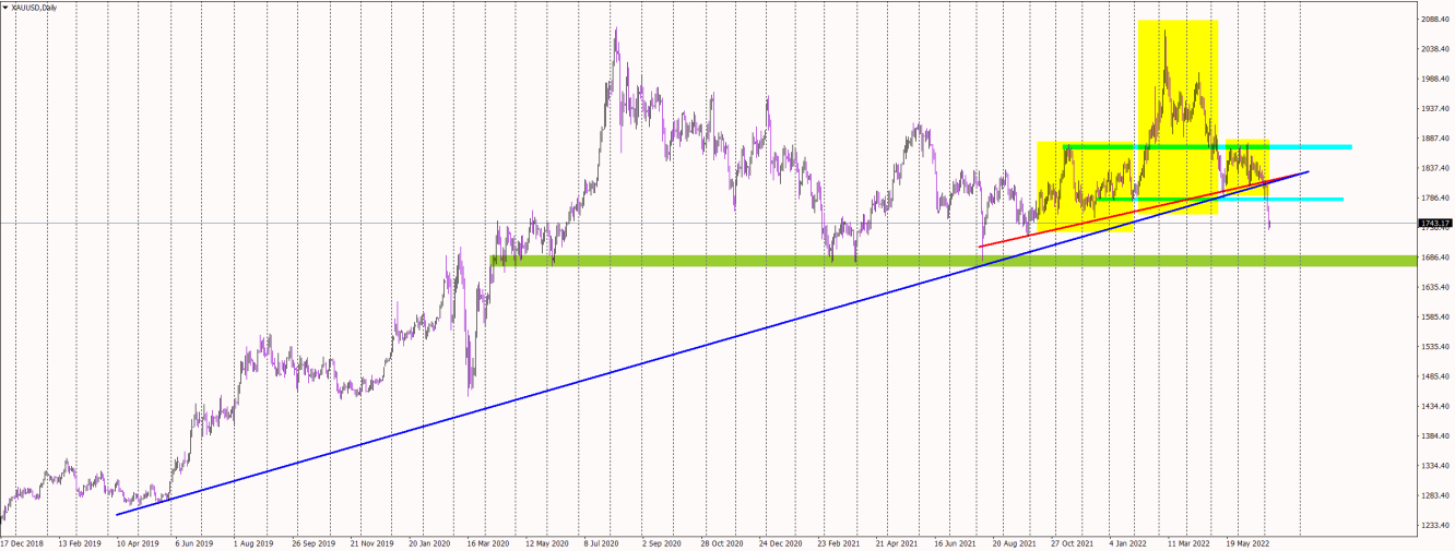 Gold daily chart.