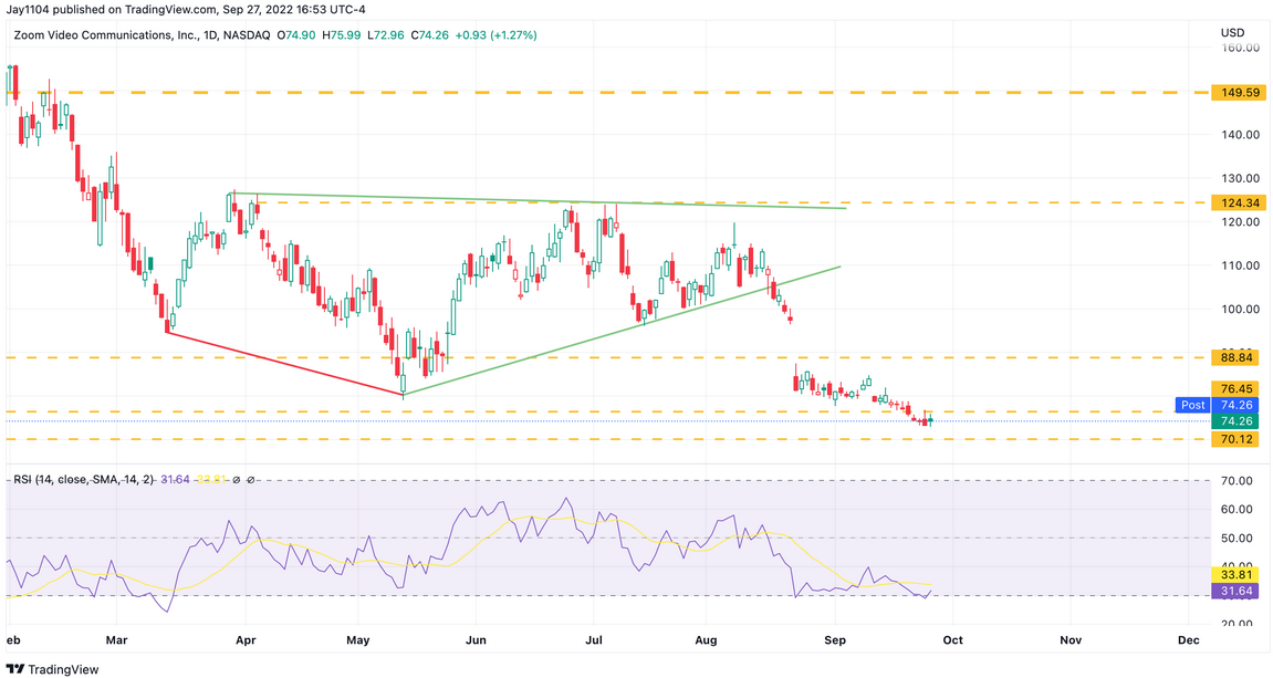 Zoom Daily Chart