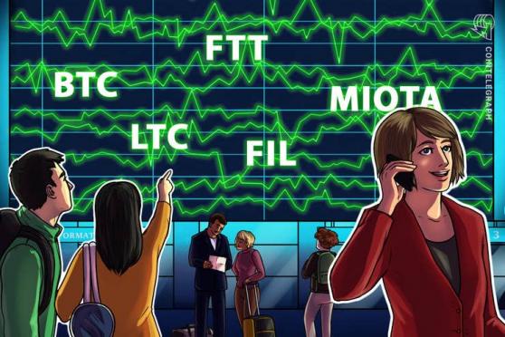 Top 5 cryptocurrencies to watch this week: BTC, LTC, FIL, FTT, MIOTA