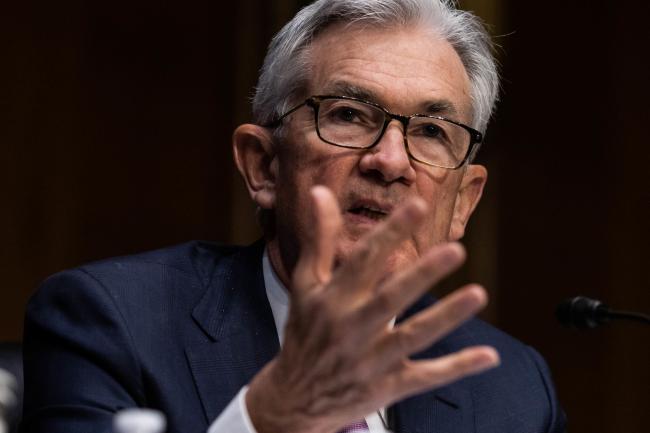 © Bloomberg. Jerome Powell, chairman of the U.S. Federal Reserve, speaks during a Senate Banking, Housing, and Urban Affairs Committee confirmation hearing in Washington, D.C., U.S., on Tuesday, Jan. 11, 2022.