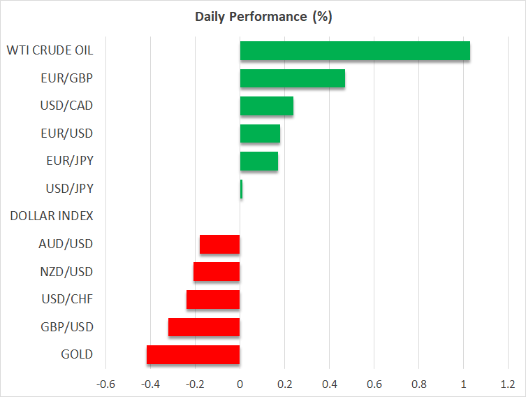 Dollar dips ahead of NFPs, euro awaits inflation data