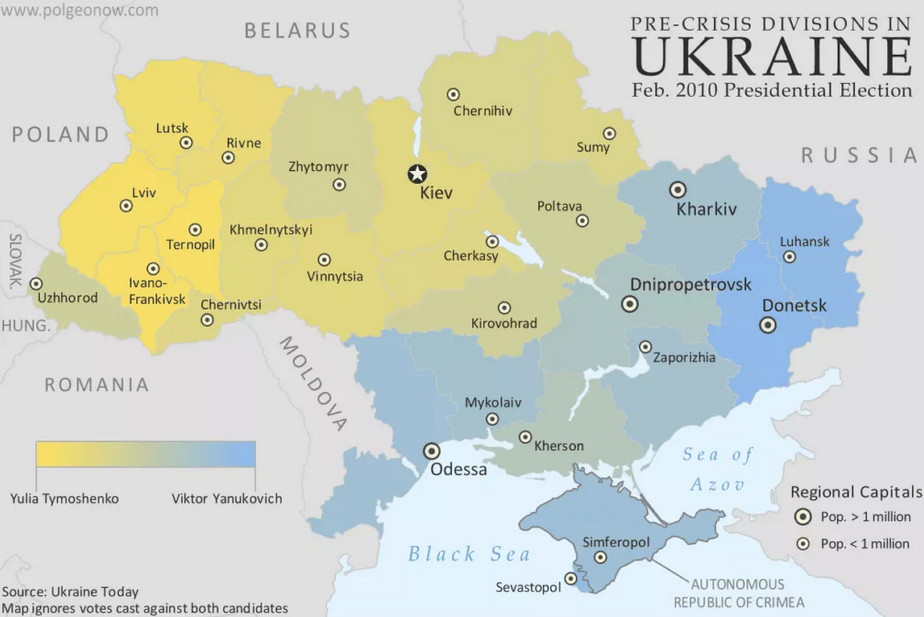 Pre-crisis Divisions In Ukraine