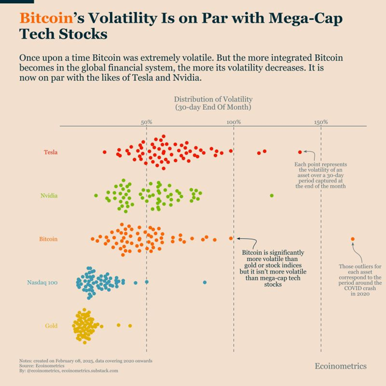 BTC Volatility vs Mega-Cap Tech Stocks