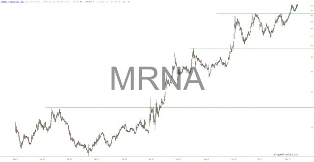 MRNA Stock Chart