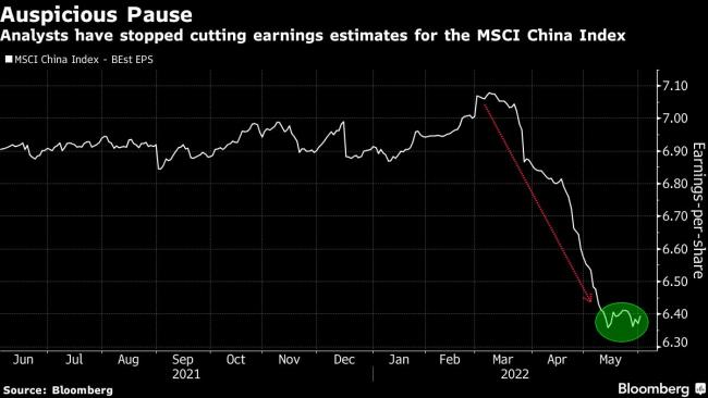 Hope Blooms for China Stocks as Analysts Stop Cutting Estimates