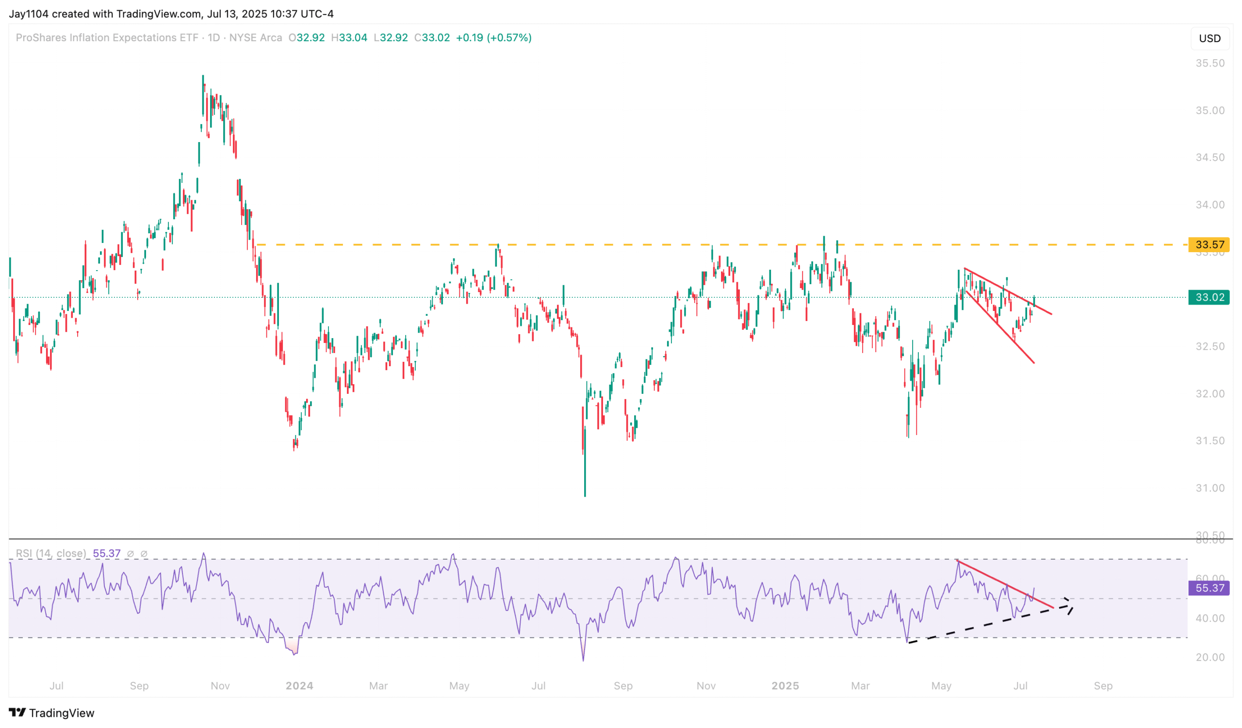 RINF-Daily Chart