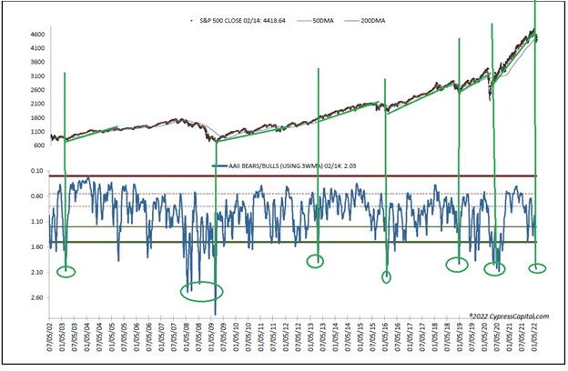 AAII Bear/Bull Ratio Chart