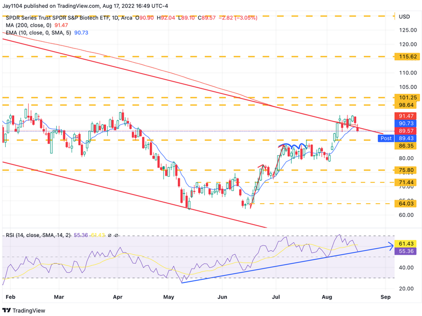 XBI Daily Chart