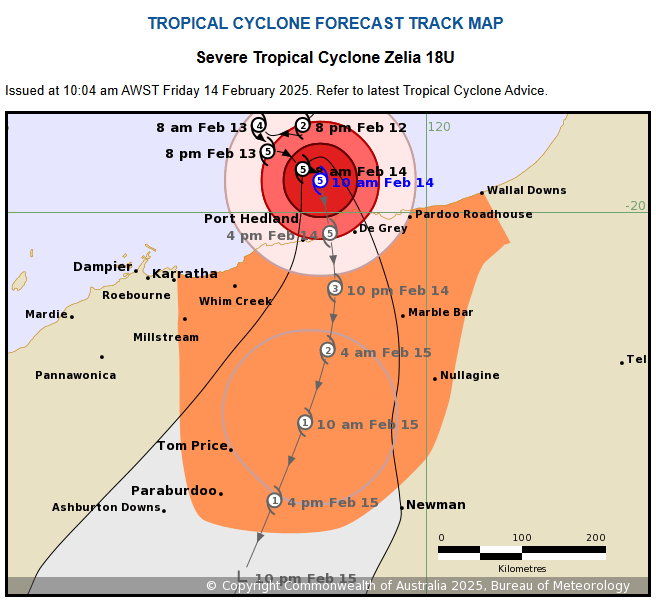 Tropical Cyclone Track Map