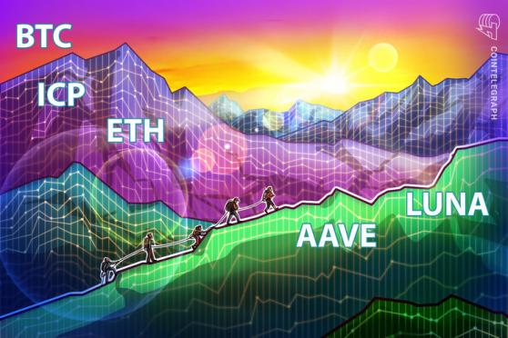 Top 5 cryptocurrencies to watch this week: BTC, ETH, ICP, AAVE, LUNA