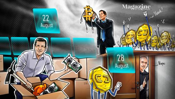 U.S. Congress submits 18 crypto bills in 2021, Visa buys $150K CryptoPunk, MicroStrategy snaps up more BTC: Hodler’s Digest, Aug. 22-28