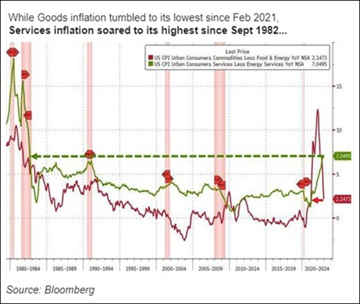 Services/Goods Inflation Chart
