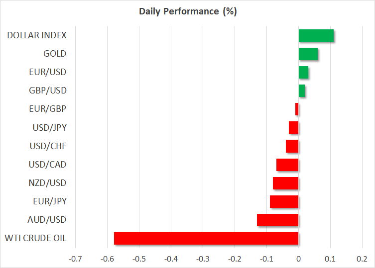 Stocks Slip, Dollar Steadies as Rate Hikes, a Rate Cut and Powell Awaited