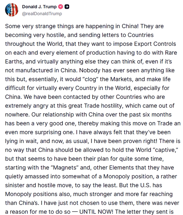 Trump on Truth Social