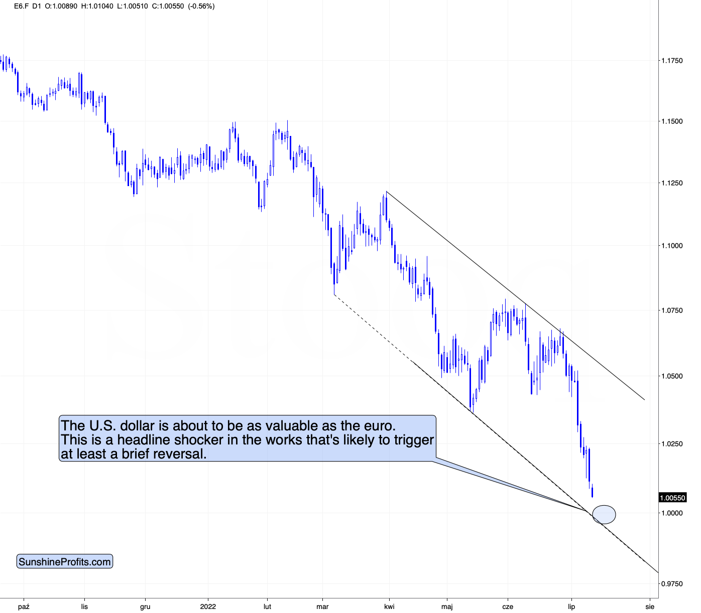 Euro Daily Chart.