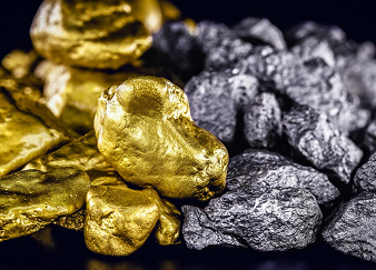 Gold And Silver Pepites