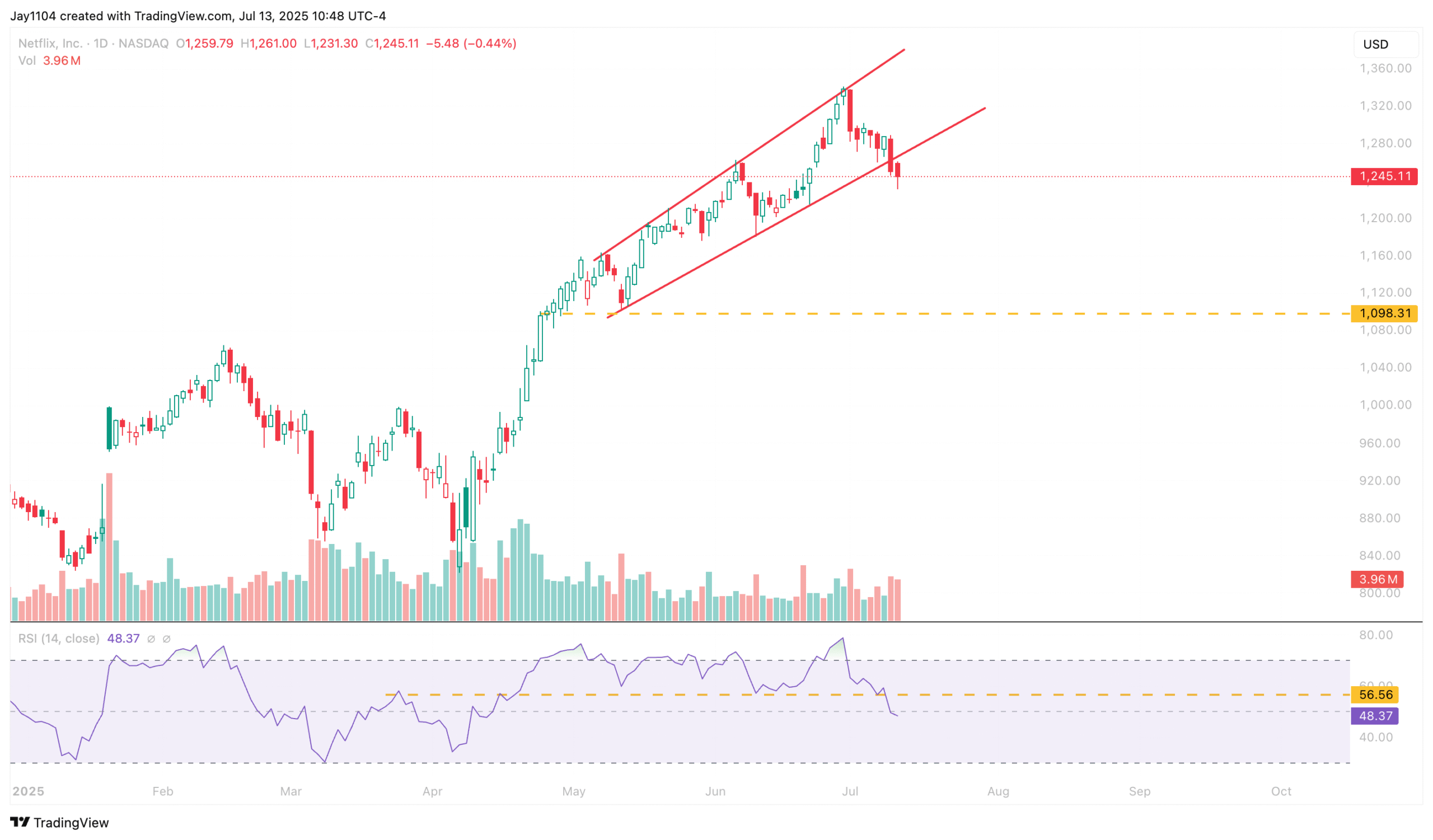 Netflix-Daily Chart