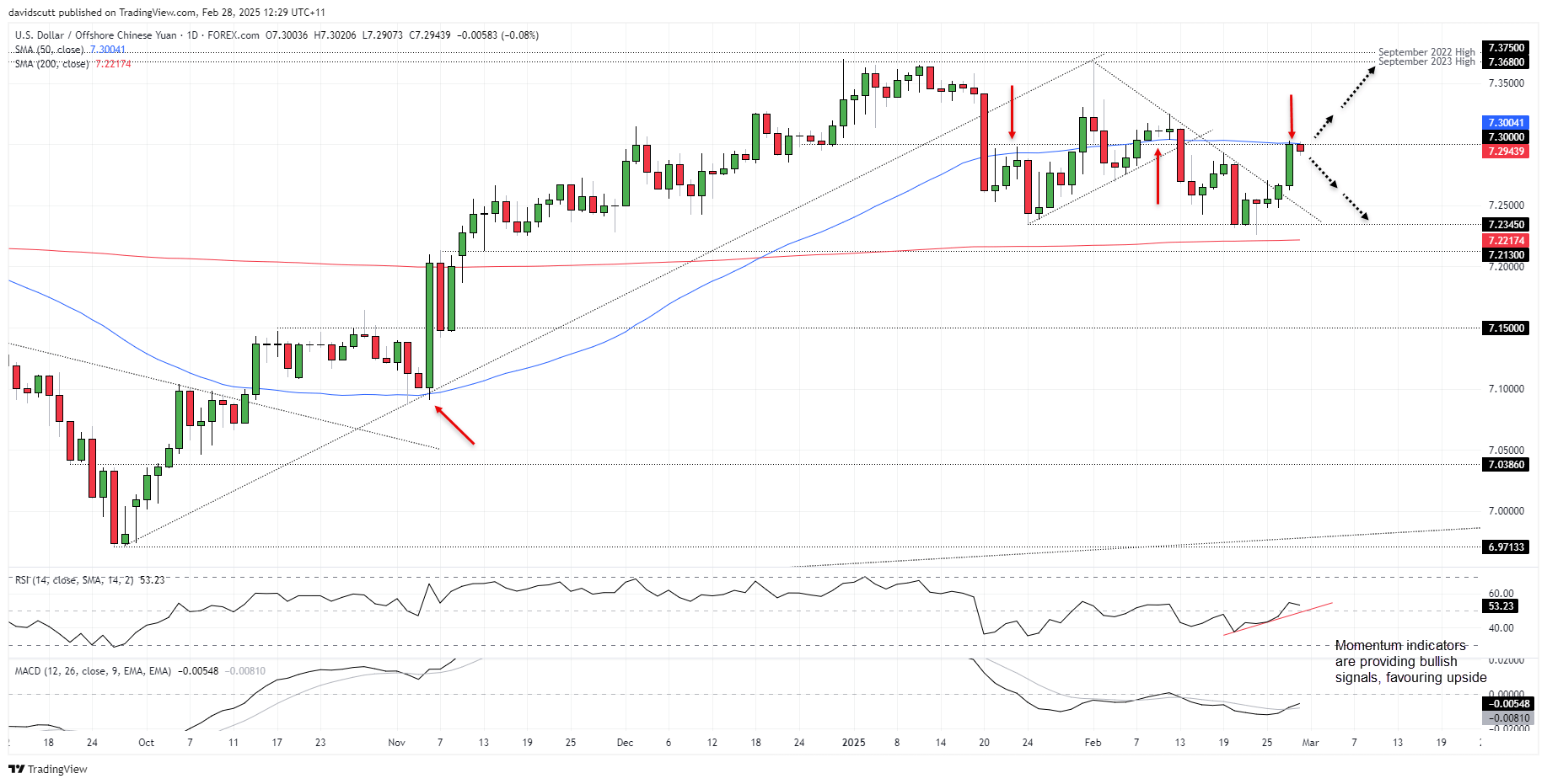 USD/CNH-Daily Chart