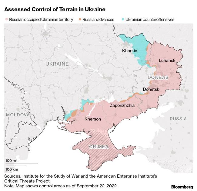Putin Raises Gas-Cutoff Threat as He Moves to Annex Ukraine Regions