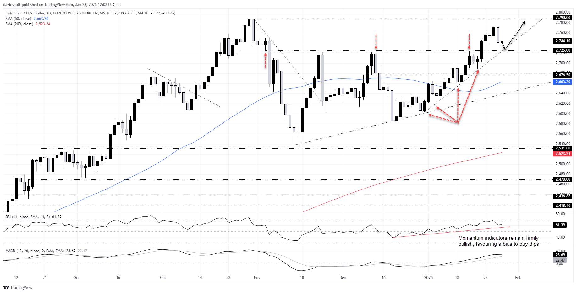 XAU/USD-Daily Chart