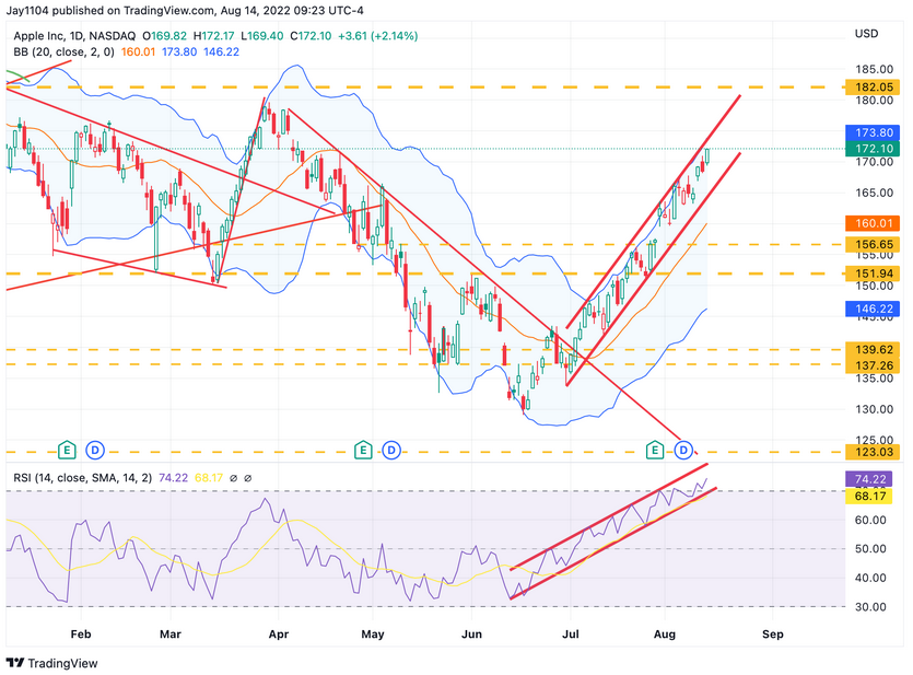 Apple Inc, Daily Chart