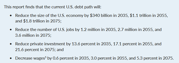 Report on US Debt Path