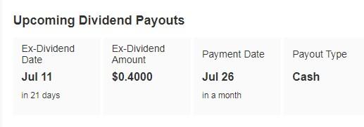 Oracle Dividend Payout