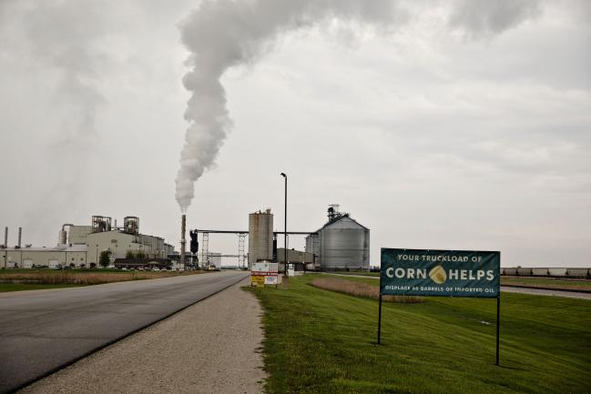 &copy Bloomberg. Steam rises from a stack outside the POET LLC ethanol biorefinery in Gowrie, Iowa, U.S., on Friday, May 17, 2019. Stockpiles of U.S. corn ethanol sank to the smallest since July even as production of the biofuel climbed, Department of Energy data showed on Wednesday.