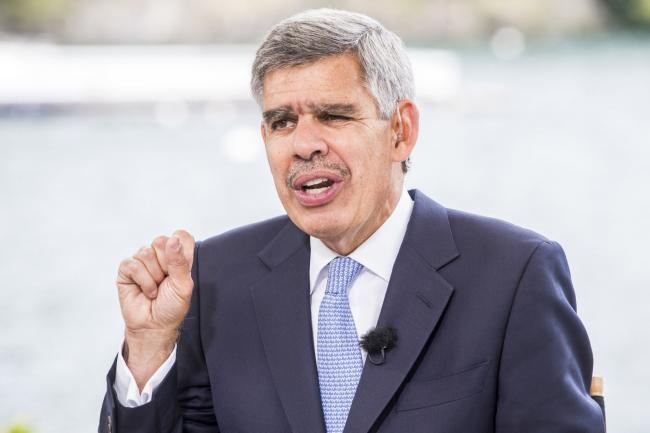 © Bloomberg. Mohamed Aly El-Erian, chief economic advisor for Allianz SE, gestures as he speaks during a Bloomberg Television interview on the sidelines at the Ambrosetti Forum in Cernobbio, Italy, on Friday, Sept. 6, 2019. The 45th annual forum is titled 